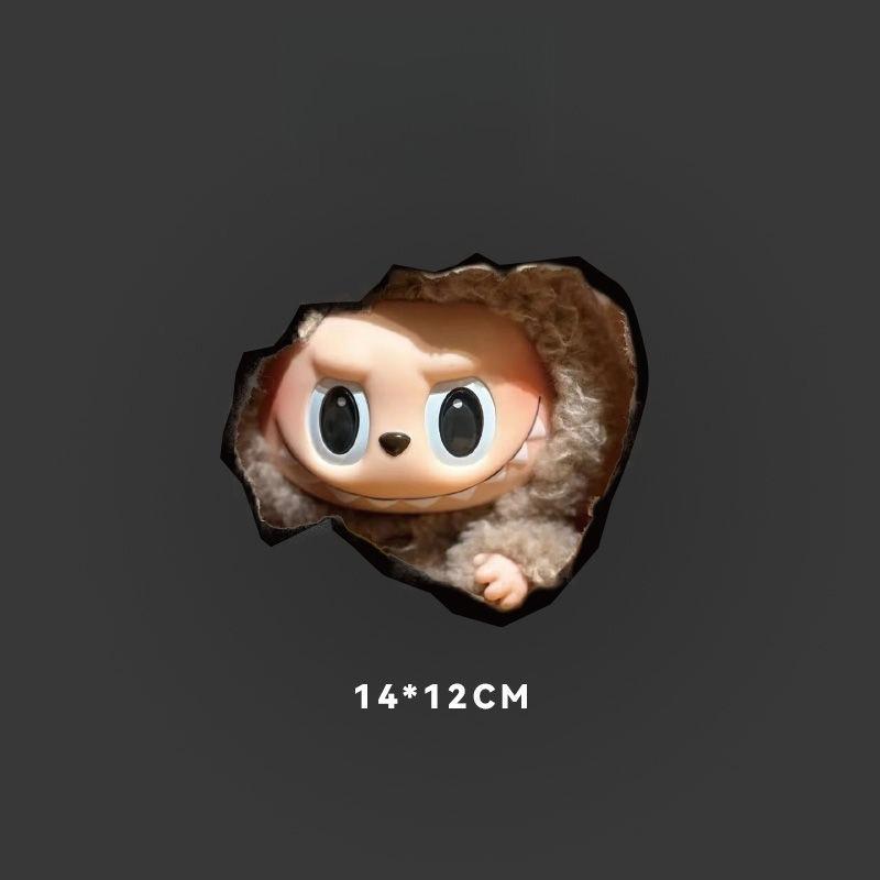 

LABUBU 3D Автомобильные наклейки Мультяшные Креативные Наклейки для украшения личности