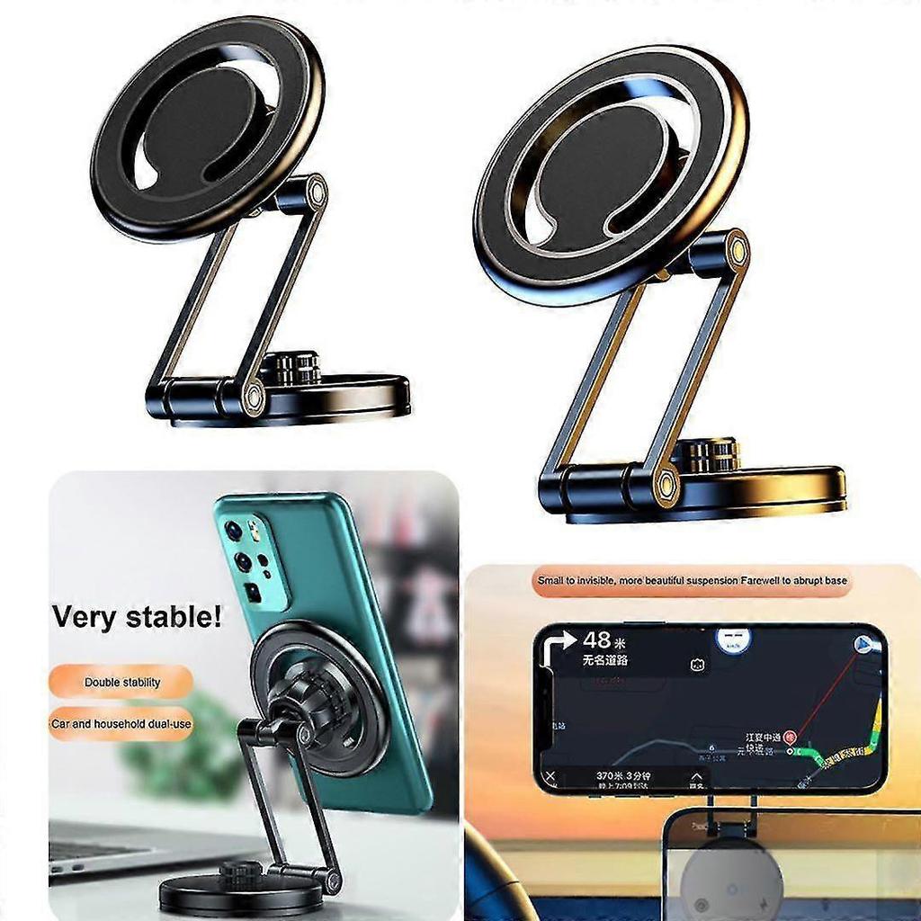 Magnetic Phone Holder For Car, Foldable Phone Mount Multi-functional Magnet For Car Dashboard Phone Holder Magnetic Car Mount For All Phone