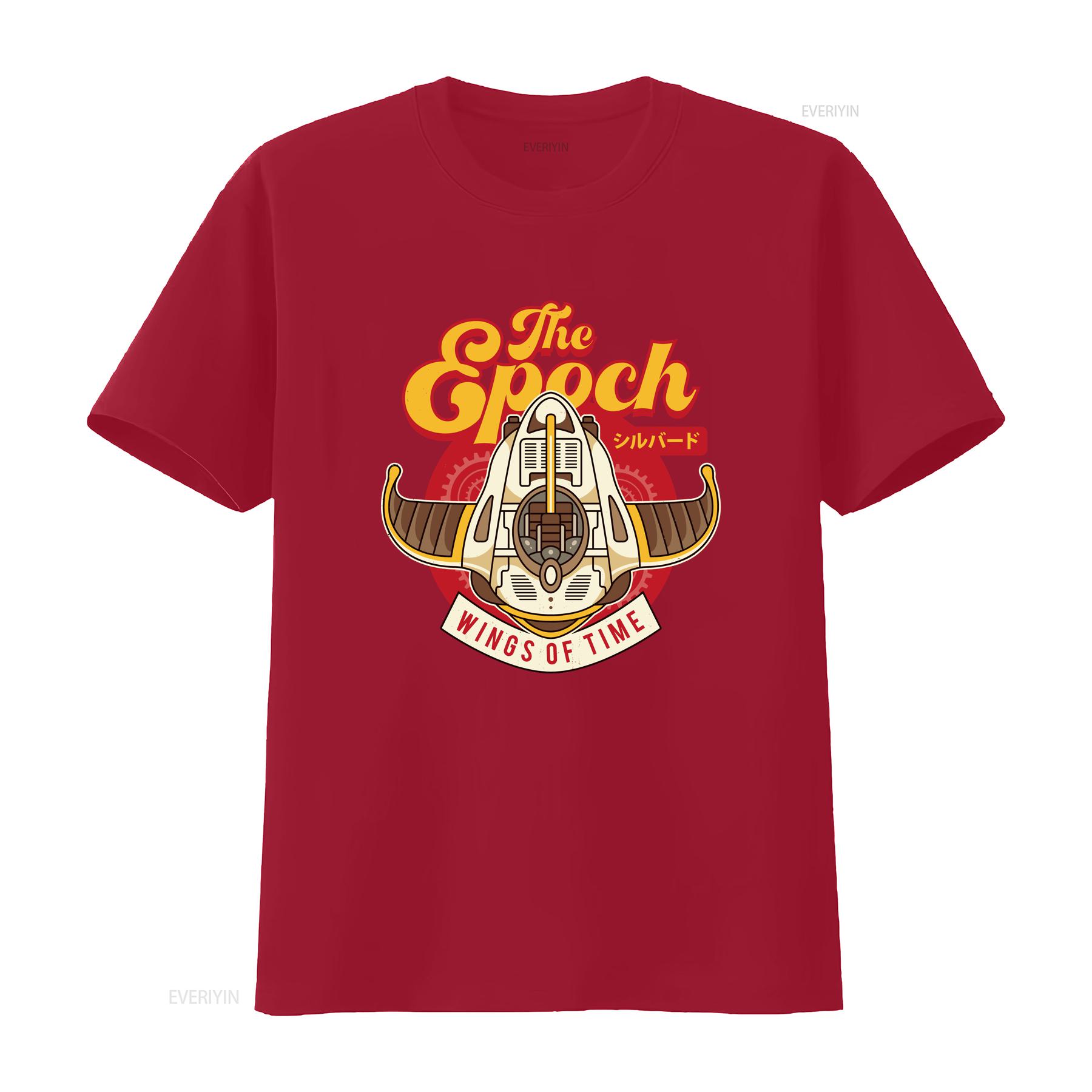 The Epoch Wings Of Time T Shirt Chrono Trigger Video Game Gaming Gamer Cross Retrogaming Swordman vintage Washed Stretched S