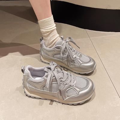 Retro Mesh Breathable Casual Sports Shoes Women's 2025 Spring New Low-top Versatile Forrest Gump Shoes German Training Shoes Women