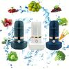 1pc Wireless Rechargeable Fruit Vegetable Washer Titanium Electrode Technology, USB Powered Residue Remover with 3 Cleaning Modes,