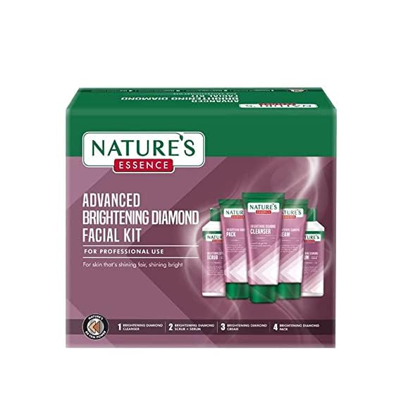 Nature s Essence Advanced Brightening Diamond Facial Kit 452gm for Skin Shining & Bright