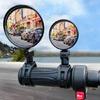 Universal Cycling Mirror Positioning System Wide Angle View ABS Housing For Road Visibility Protection