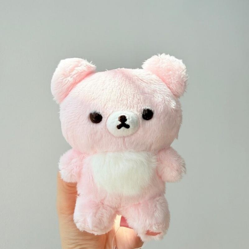 Милый плюшевый мишка Рилаккума Чаироикогума, 10-летний юбилей, мягкий пушистый Когума-тян, набитый, розовый медовый медведь, кавайная коллекционная игрушка, подарки