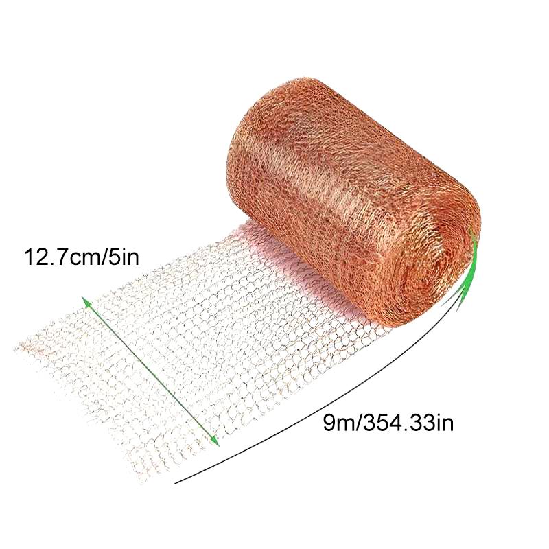 1 Roll Wire Cloth For Wall Cracks Rodent Proof Mesh Durable Pure Copper Filled Wire Mesh DIY Multiple Options Available