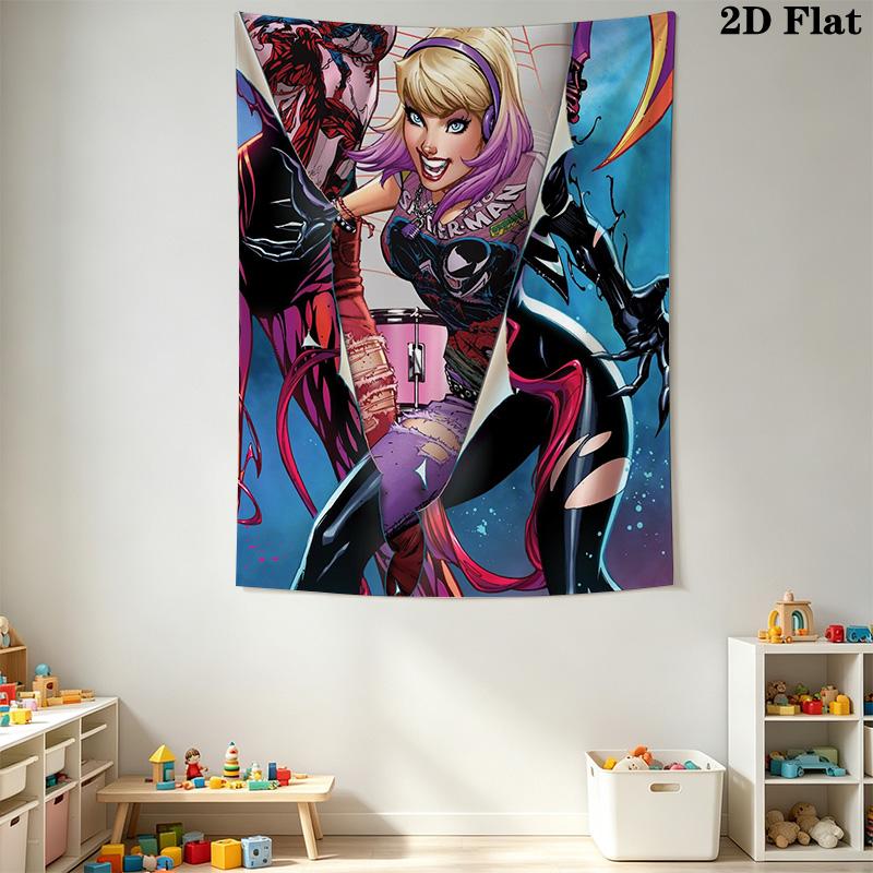 Spider-Man Comics Pattern Home Decor Tapestry, Wall Hanging, Decorative RV Wall Cloth.SGT0917048