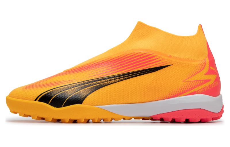 PUMA TT Turf Soccer Shoes Men s Yellow Red 40