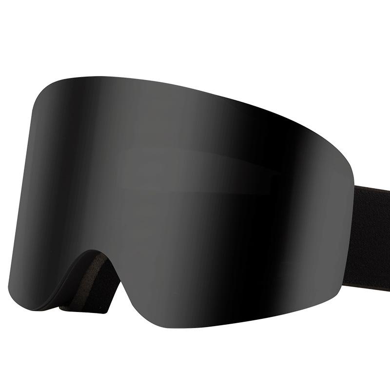 Neue zylindrische magnetische Skibrille, doppelwandige beschlagfreie magnetische Skibrille, Schneeschutzbrille, Bergsteigerbrille