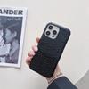 Elegant Ostrich Crocodile Splicing Apple 17 Mobile Phone Case Fashion 16pro Half Pack 15promax Mobile Phone Case