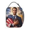 Charlie Kirk RIP Insulated Lunch Bags High Capacity Angelic Advocate Reusable Cooler Bag Tote Lunch Box Bento Pouch