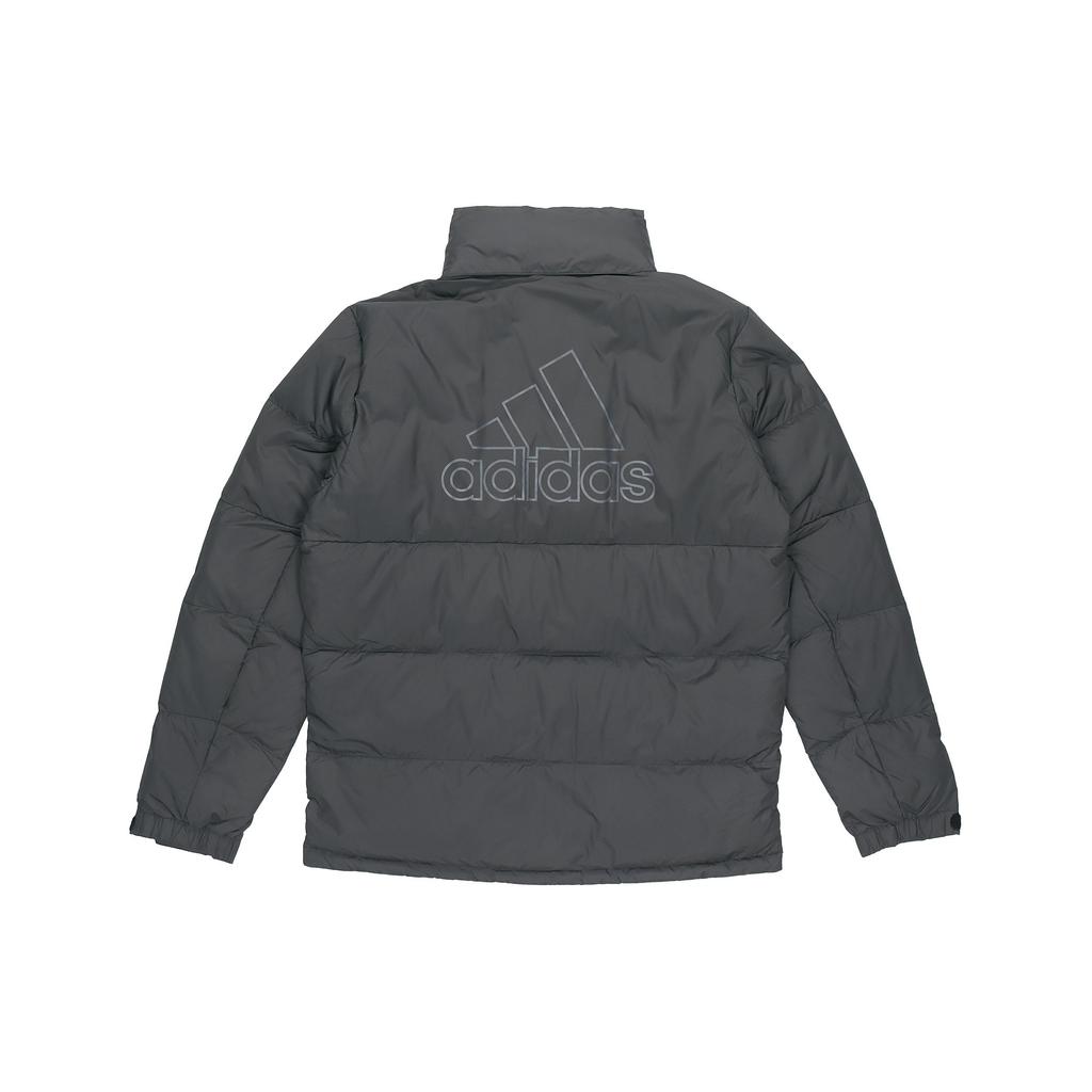 Adidas Logo Print Warm Casual Packable Hooded Down Jacket Men Outerwear Black GF0060