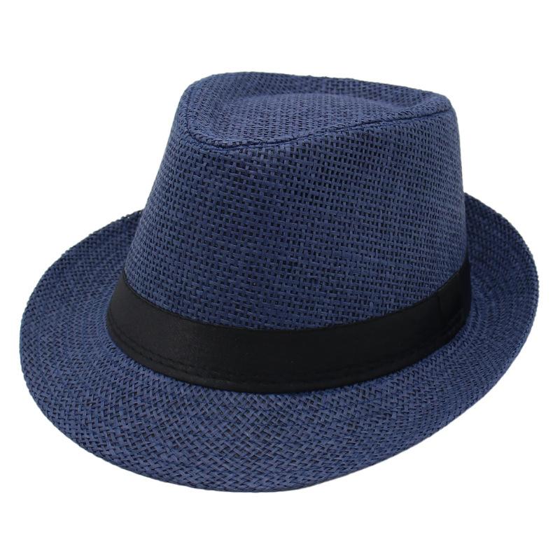Gentleman'S Straw Hat Hawaiian Hat Short Brim Spring Summer Visor Churchill Jazz Hat Men'S And Women'S