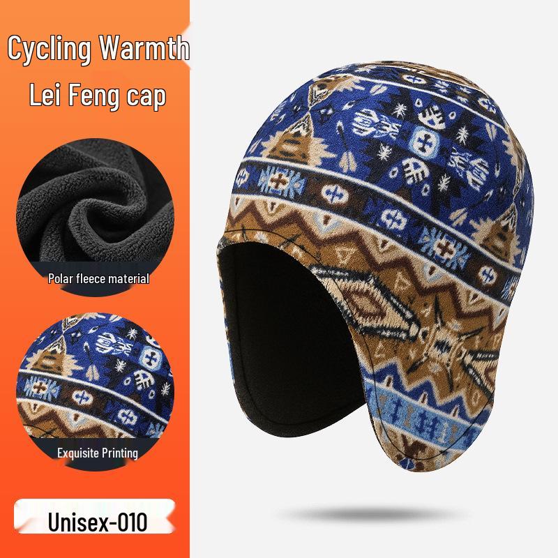 Thermal Fleece-Lined Windproof Hat with Ear Protection - Comfortable for Long Wear, Ideal for Cold Weather