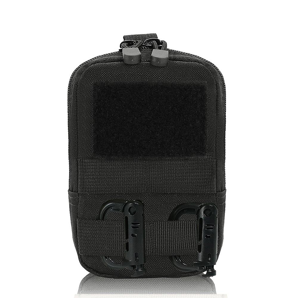 Molle Pouches Tactical Compact Water-Resistant EDC Pouch Bag Small Utility Pouch with Carabiner for Outdoor Hiking Camping