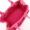 PRADA Canapa Handbag 2WAYShoulder Tote Bag pink canvas Women Used