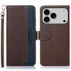 KHAZNEH For iPhone 17 Pro Case RFID Blocking Wallet PU Leather Phone Cover