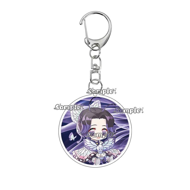 

Cartoon Kochou Shinobu Tomioka Giyuu Acrylic Keychain Tanjiro Nezuko Double Sided Anime Character Bag Pendant Accessories Decor about 5cm