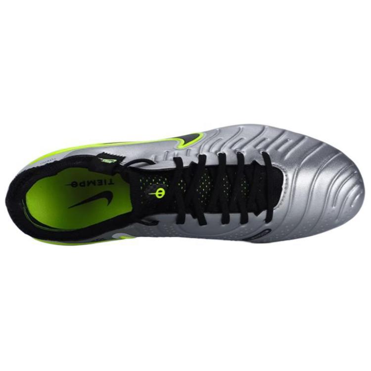 New Nike Tiempo Legend 10 Elite Fg Metallic Silver Volt Black DV4328-001