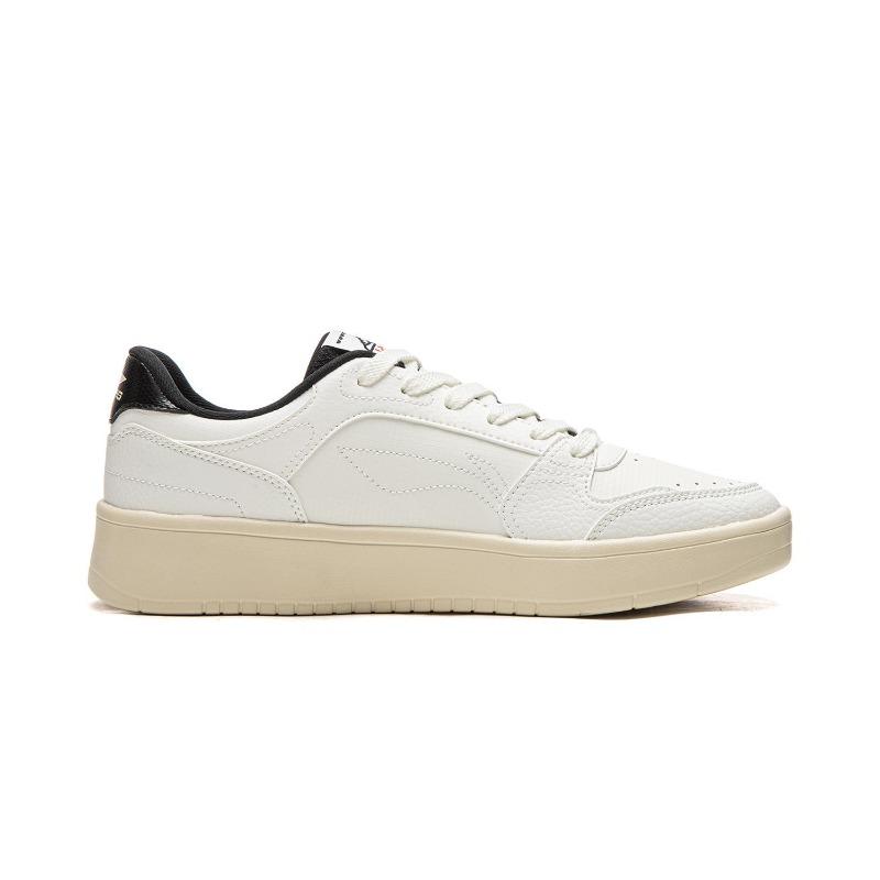 Li-Ning Yuanbao Low Top Men Skate Shoes White Black AGCW081-3