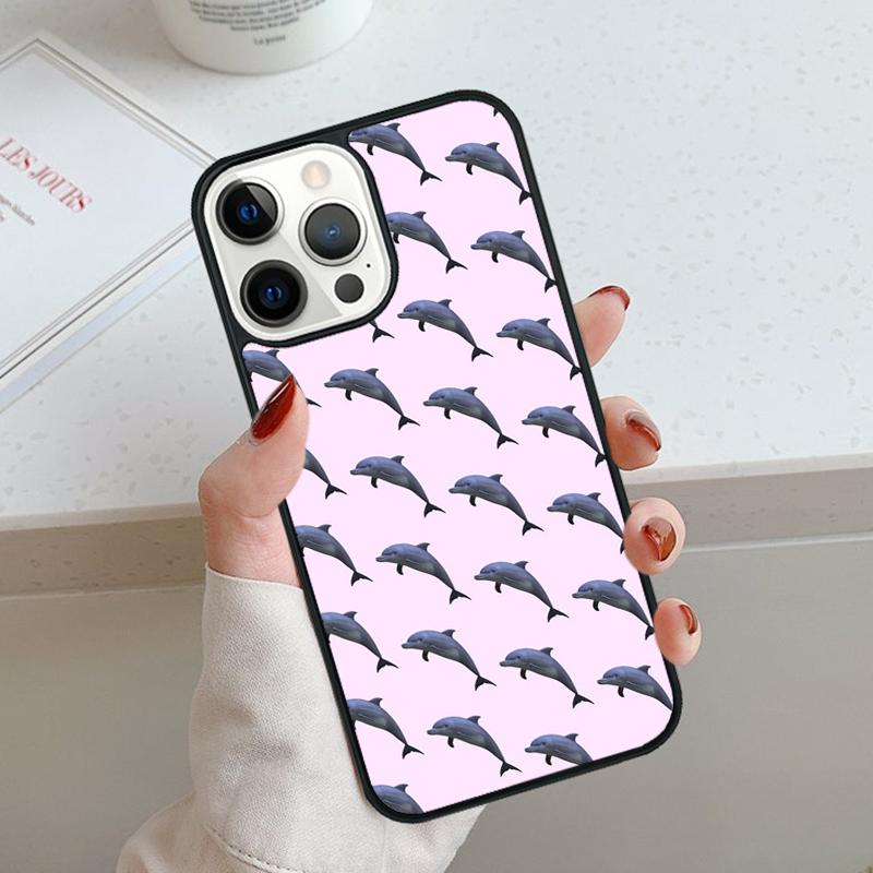 Vaporwave Dolphin Phone Case For iPhone 17 Air 11 12 13 14 15 16 Pro Max Cover For iPhone 17 Air Max Plus Coque Shell