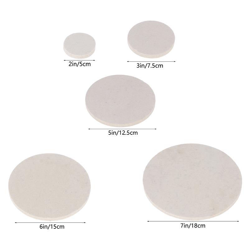 Polishing Pads Wool Felt Abrasive Wheel 50/75/125/ 150/180Mm Soft Felt Discs For Glass Stainless Steel Polish Repair Scratche