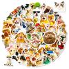 56 Funny Cute Pet Stickers Pack Anthropomorphic Animal Fun Stickers Hand Account Decoration Cute Pet Emoji Stickers