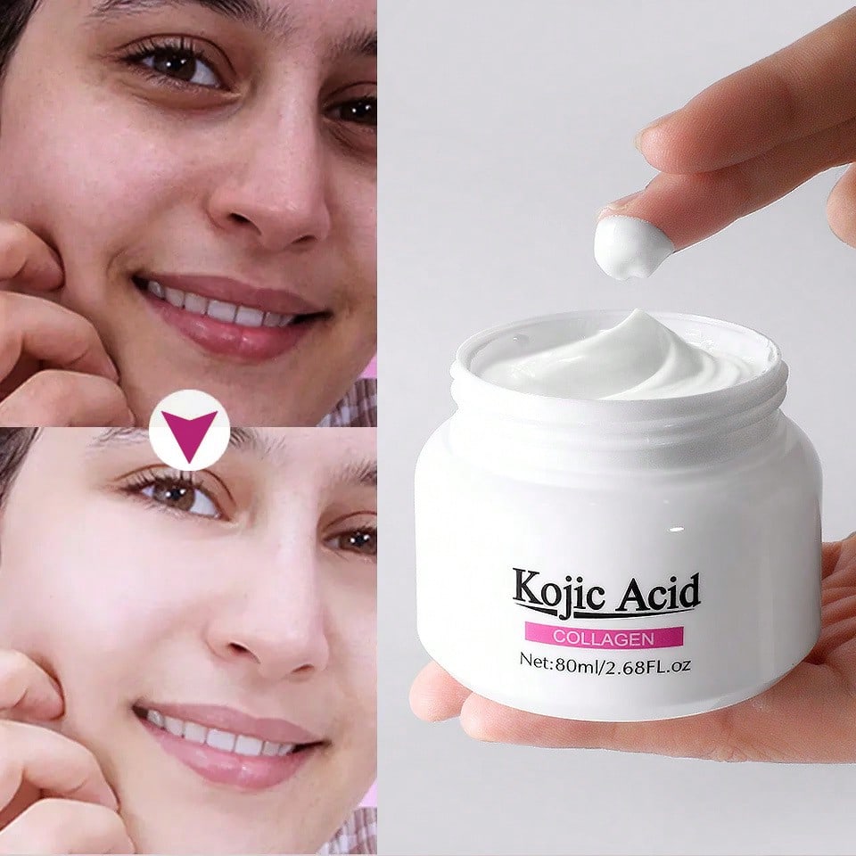 1PC bone collagen kojic acid face cream moisturizing, moisturizing and brightening