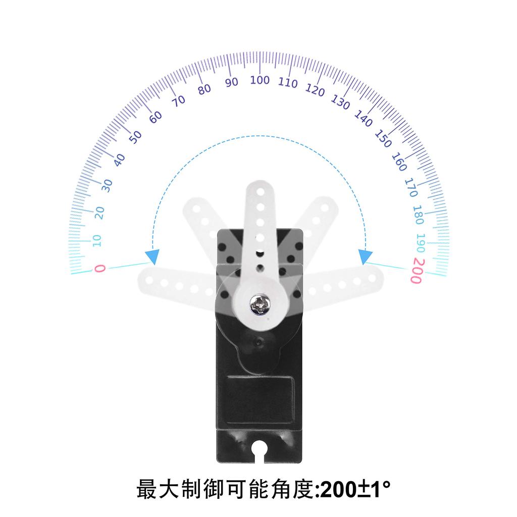 Miuzei Micro Servo Motor, 9g, 180°, 10 Metal Gears, High Torque, for RC Helicopters, Airplanes, Boats, Robots, and Arduino