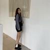 2025 Chic Korean Style Floral Chiffon Women's Long-Sleeve Puff Shirt