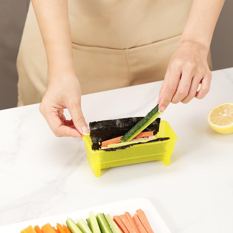 Household Sushi Rice Roll Mould Diy Sushi Cylinder Mold Maker Tools Non Stick Food Press Kitchen Bento Onigiri Rice Ball