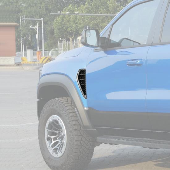 2P Fender Air Vent Outlet Cover Trim For Dodge Ram 1500 21-26 Accessories Carbon