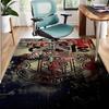 Manchester United F.C Pattern Rug, Indoor/Outdoor Mat, for Picnic, Gameroom, Bedroom, Office, Living Room, Home Decor Carpet, Birthday Gift