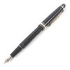 Great MONTBLANC Fountain Pen Meisterstck 145 Pix Classic Chopin Black Gold 14K Mens Used