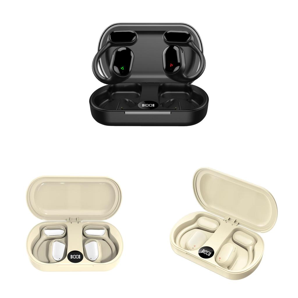 Bluetooth Ear Hooks With Enc Noise Cancelling For Sports And Workout Use