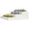 VidaXL Jardinière Blanc 78x78x27 cm Bois massif de pin 823907