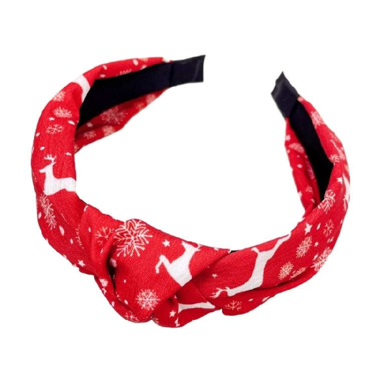 

Soft Headbands for Women Non-slip Headband Christmas Printing Makeup Headband 1 червоний