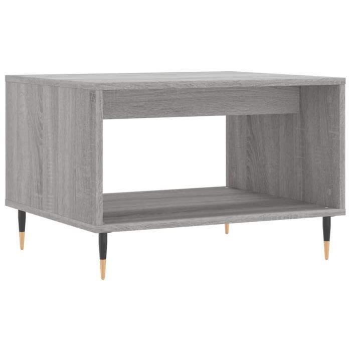 VidaXL Coffee Table Sonoma Grey 60x50x40 Cm Engineered Wood 829250