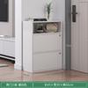 Modern Minimalist Solid Wood Shoe Cabinet, Small Narrow Door Home Storage Unit, New Popular Multi-Layer Dresser, Indoor Corner