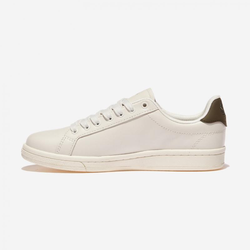 Fred Perry B721 Leather Branded B7323 Porcelain Uniform Green  U04 