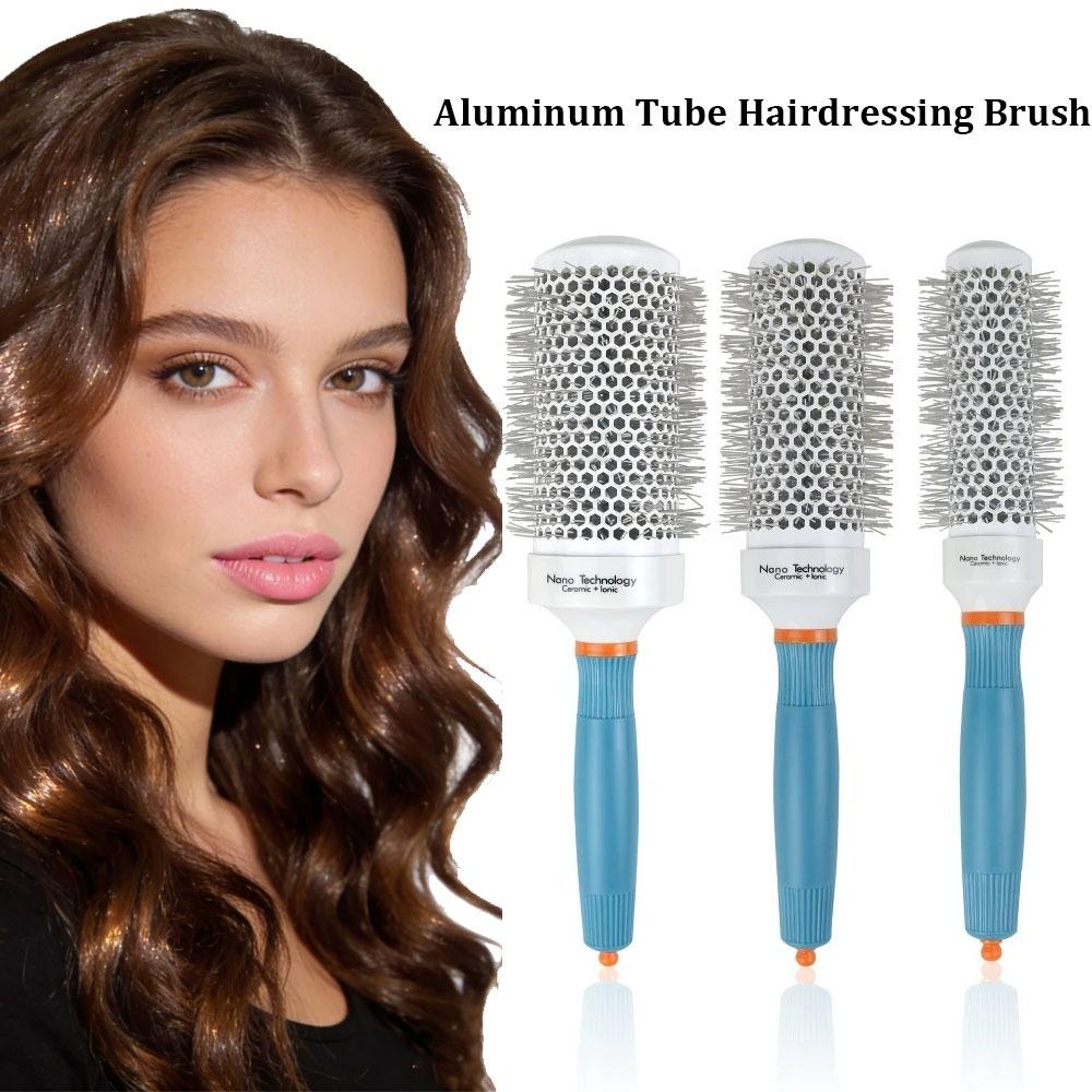 Professional Round Brush Blow Drying Small Ceramic Ionic Thermal Barrel Brush Precise Heat Styling Lightweight Round Hair Brush
