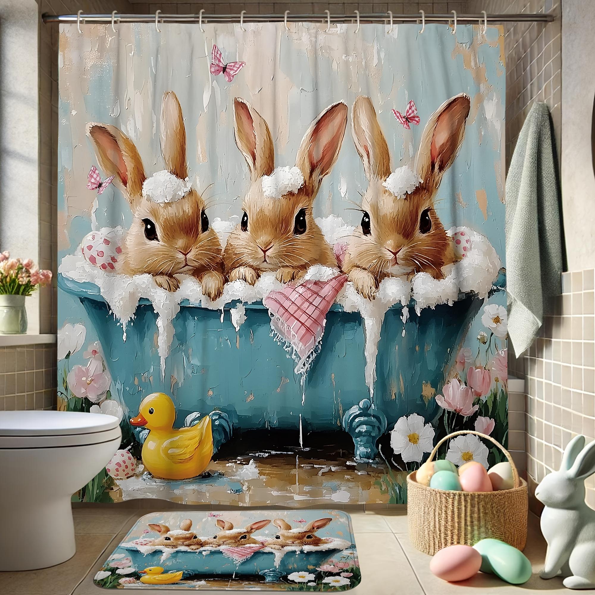 

Vikama Romantic Red Heart Shower Curtain Love Print Wedding Host Wei Valentine S Day Gift Theme Bathroom Decoration W60H190(CM)-1 Pcs