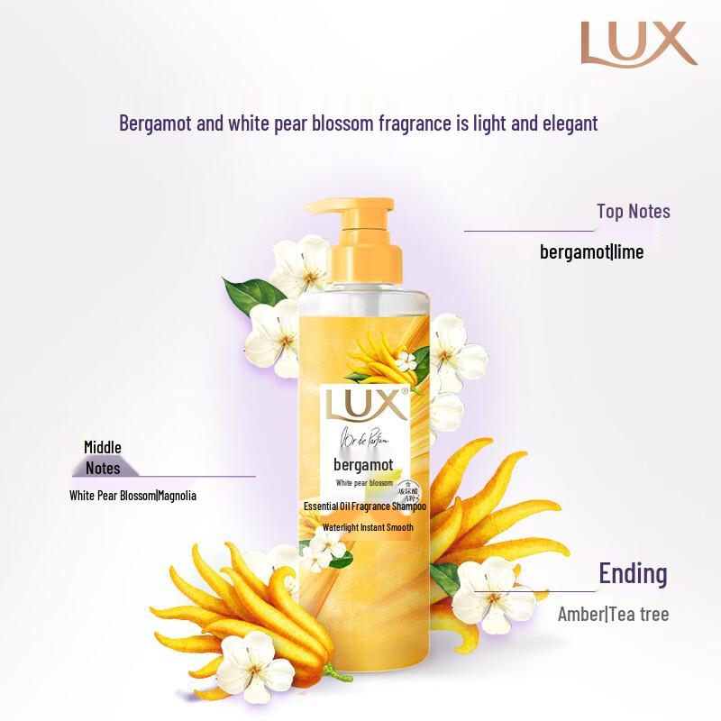LUX Bergamot White Pear Blossom Essential Oil Shampoo
