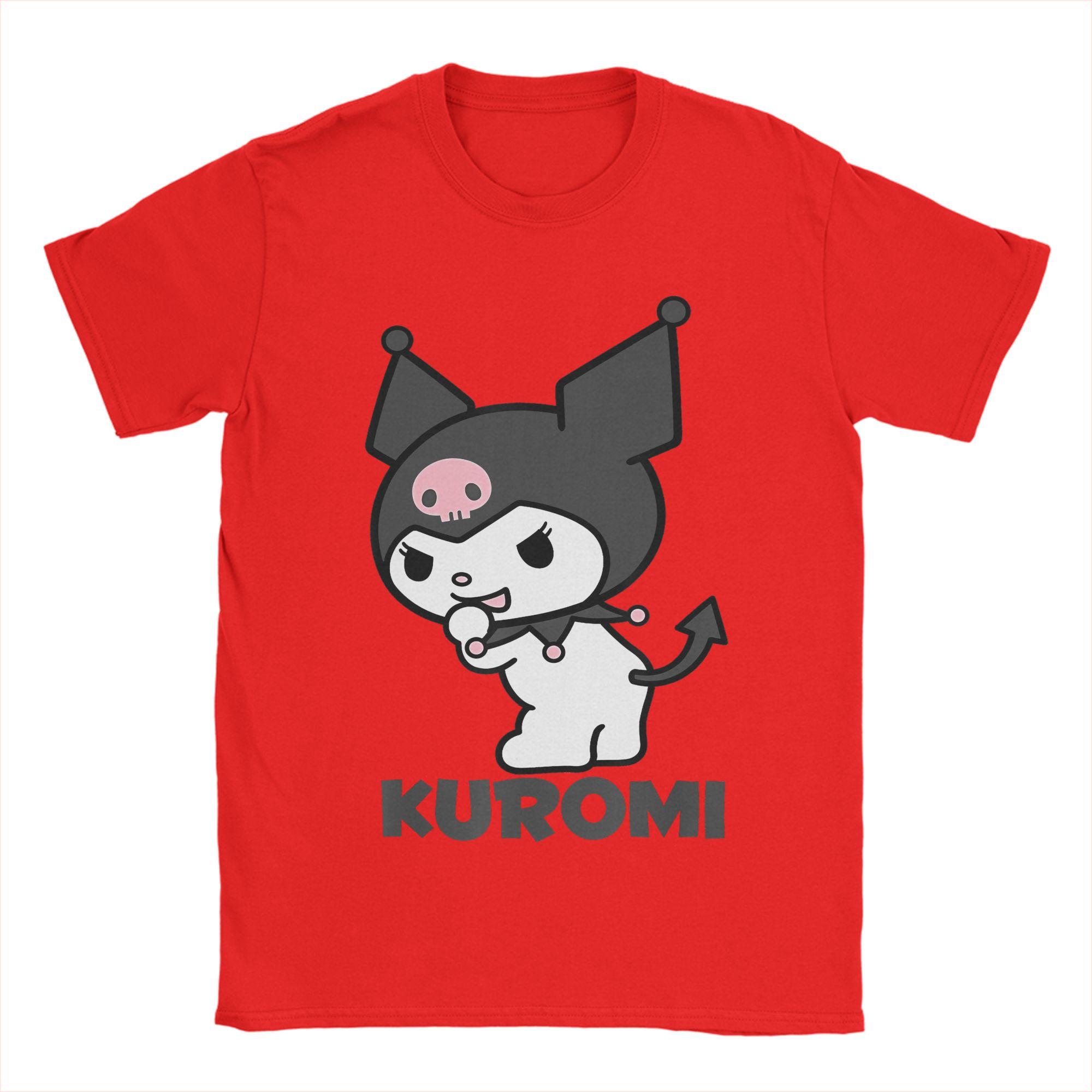 

Fashion Kuromi Backside Logo TShirt Unisex Crewneck Cotton T Shirt Short Sleeve Tees New Arrival Clothes S