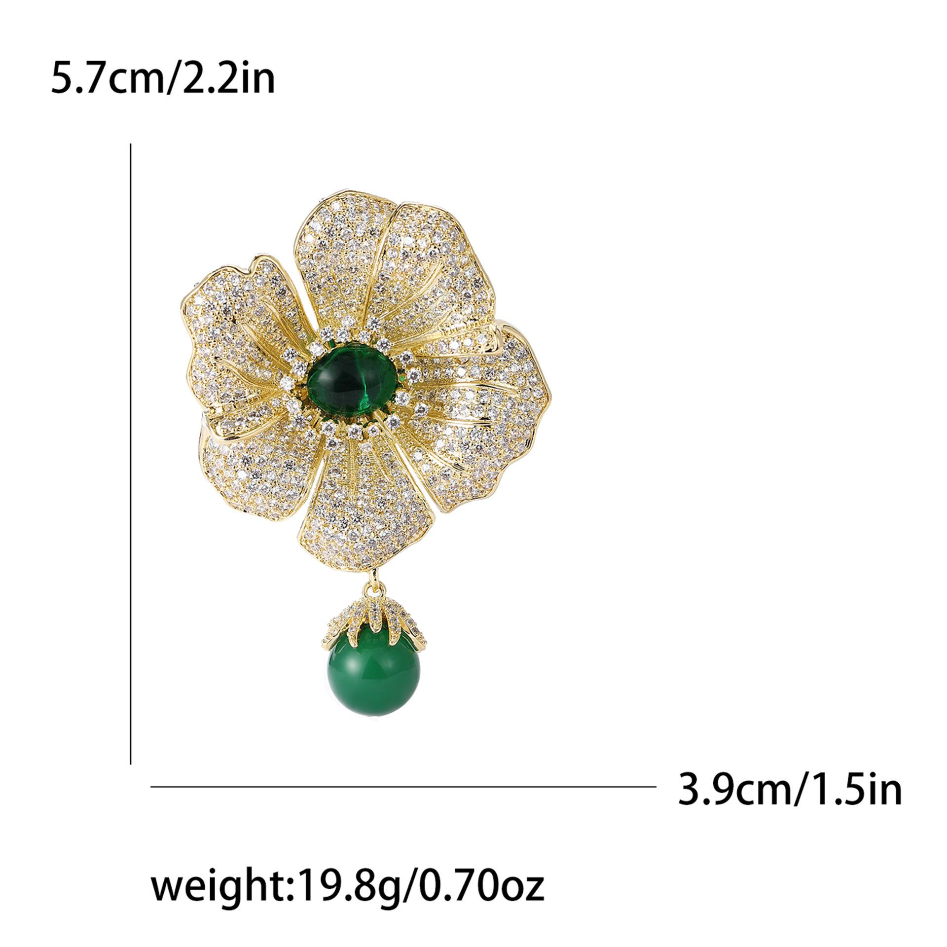 

Высококачественная модная легкая роскошная микро-инкрустированная медная циркониевая брошь-бегония в стиле ретро, элегантная женская одежда, брошь-булавка