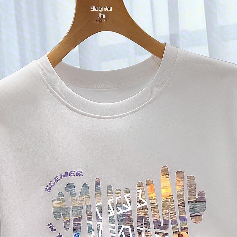 Women's Casual Printed Round Neck T-shirt