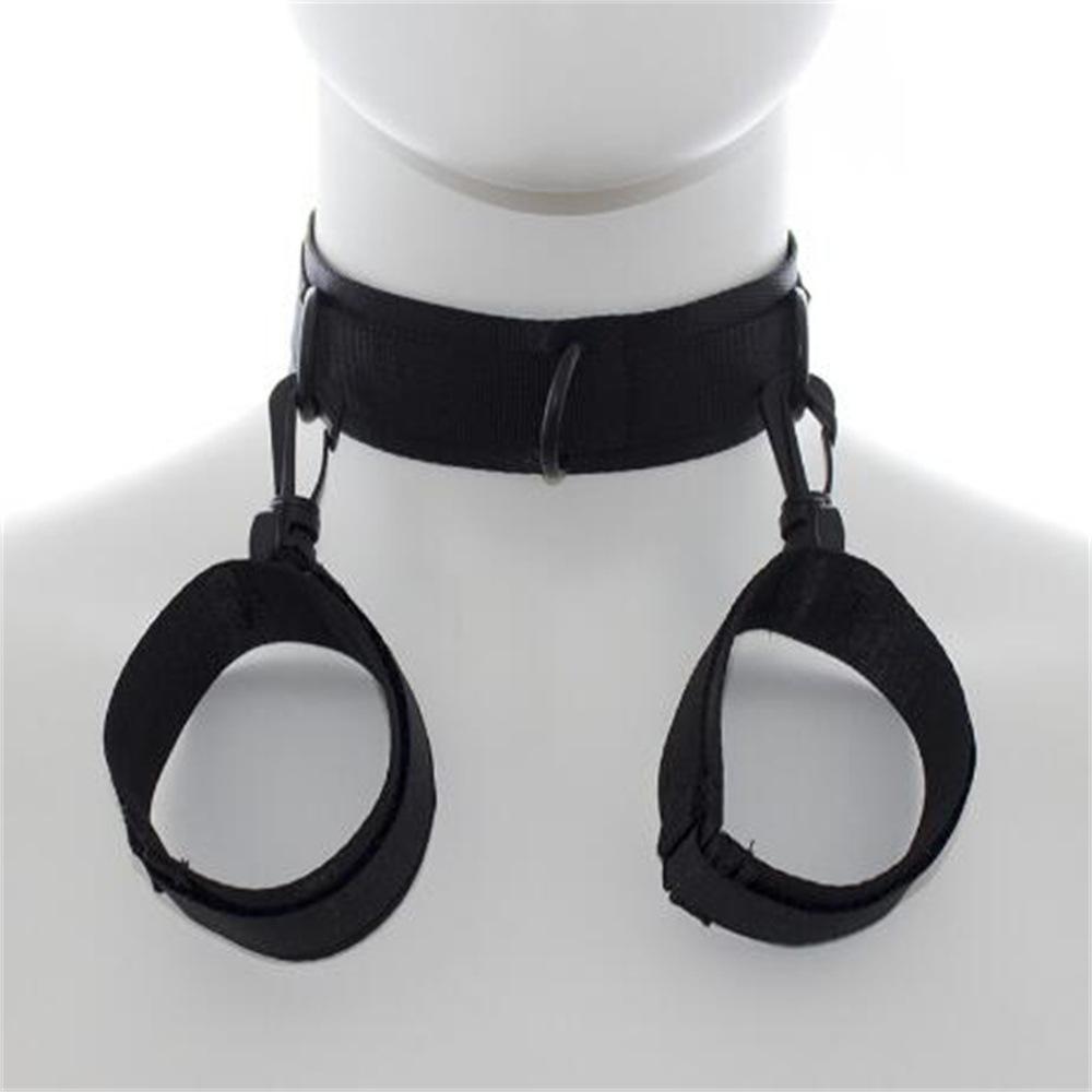 Collar Hand Restraint Slave Game Handcuffs Neck Collar Fetish Bondage Sex Toys Neck Cuff Couple Flirting SM Bondage Sextoy Shop
