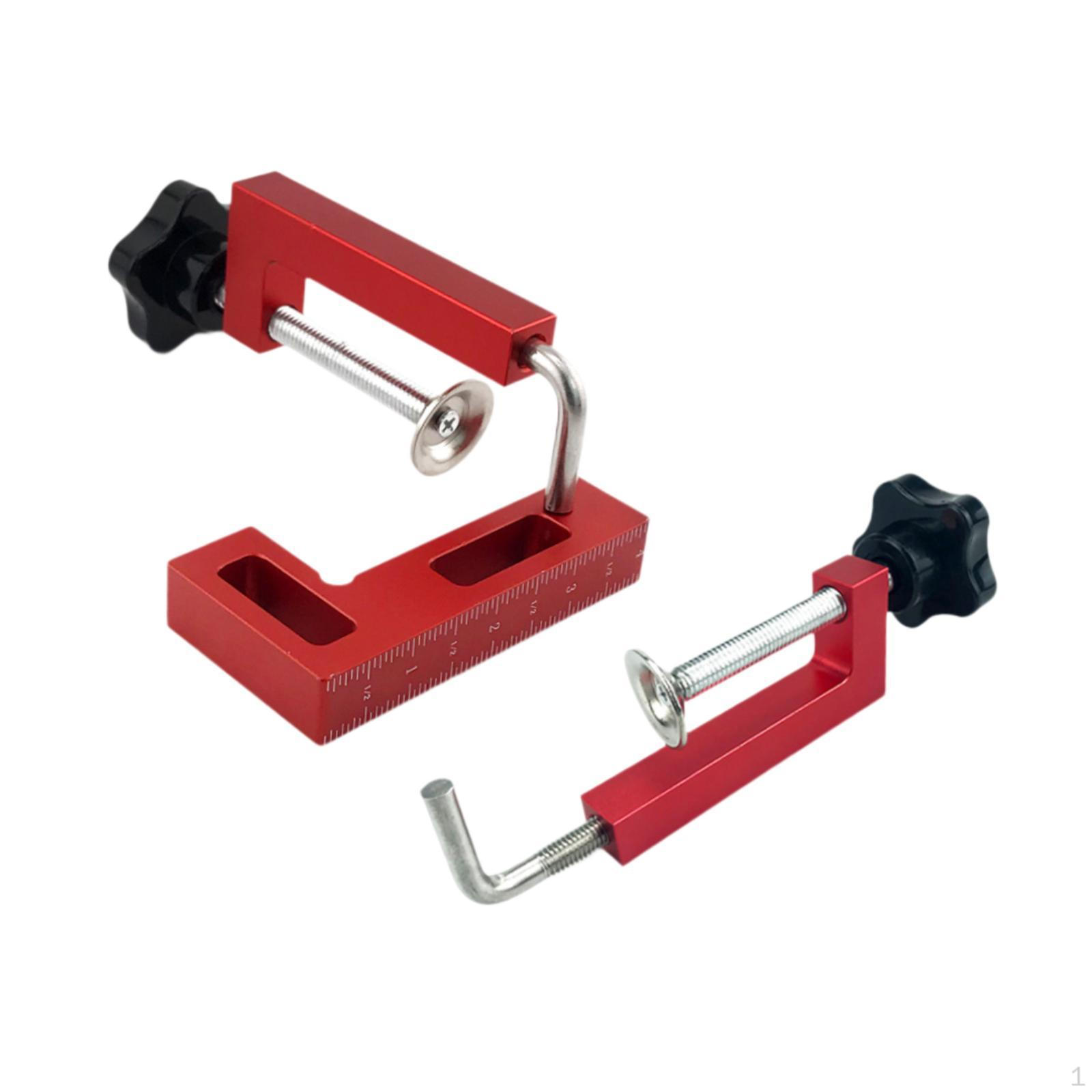 

Corner Clamps 360° Rotation Right Angle Positioning Squares for Picture Frame Furniture 1PCS Red