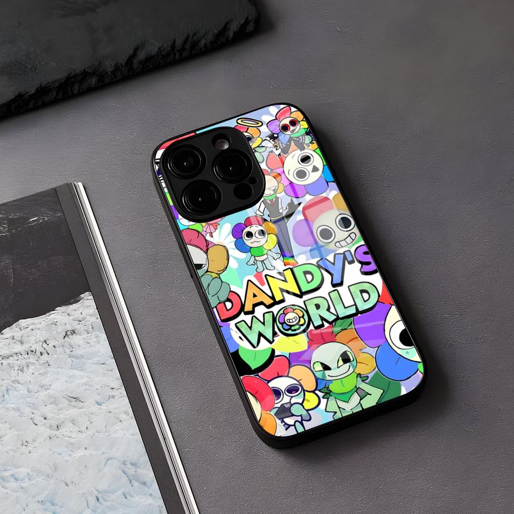 A-Dandys B-World Phone Case For IPhone 17 Air 16 E Pro Max 15 14 13 Mini 12 Pro 11 Max Plus Black Glass Cover