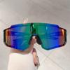 Oversized Sports Goggle Men  Fashion Mirror Outdoor Cycling Sunglasses Women Wrapped Round Anti-UV Protective Shades