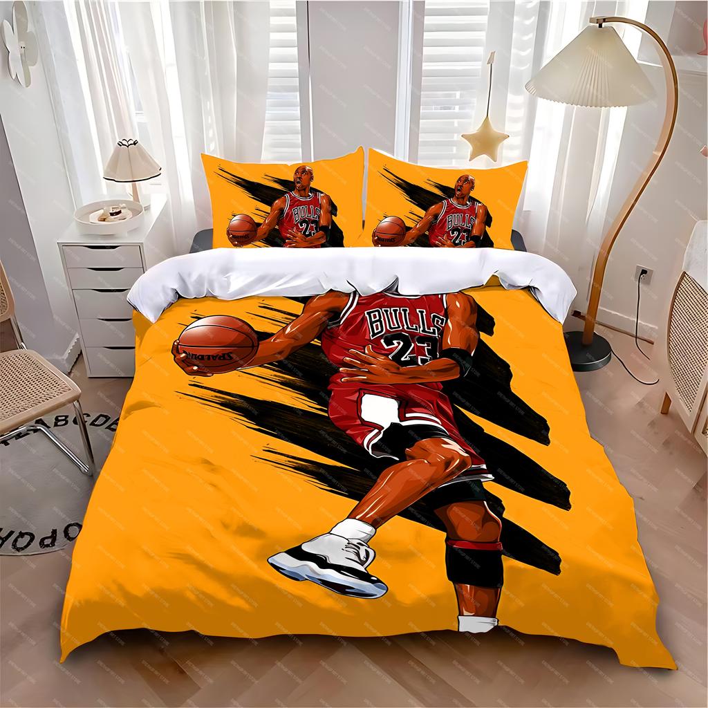 Bettbezug Kissenbezug Bettwäscheset Heiß M-MichaelS J-ordanS Erwachsener Junge Mädchen Schlafzimmer Dekoration Kinder Einzel Doppel Große Größe